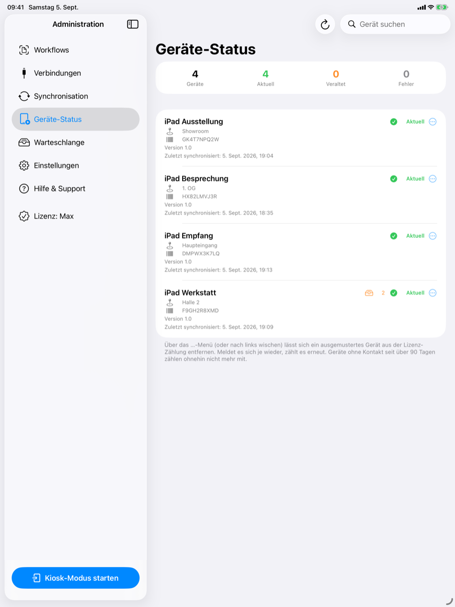 Flotten-Rollout per QR-Code und MDM